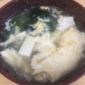 豆腐と卵のスープ